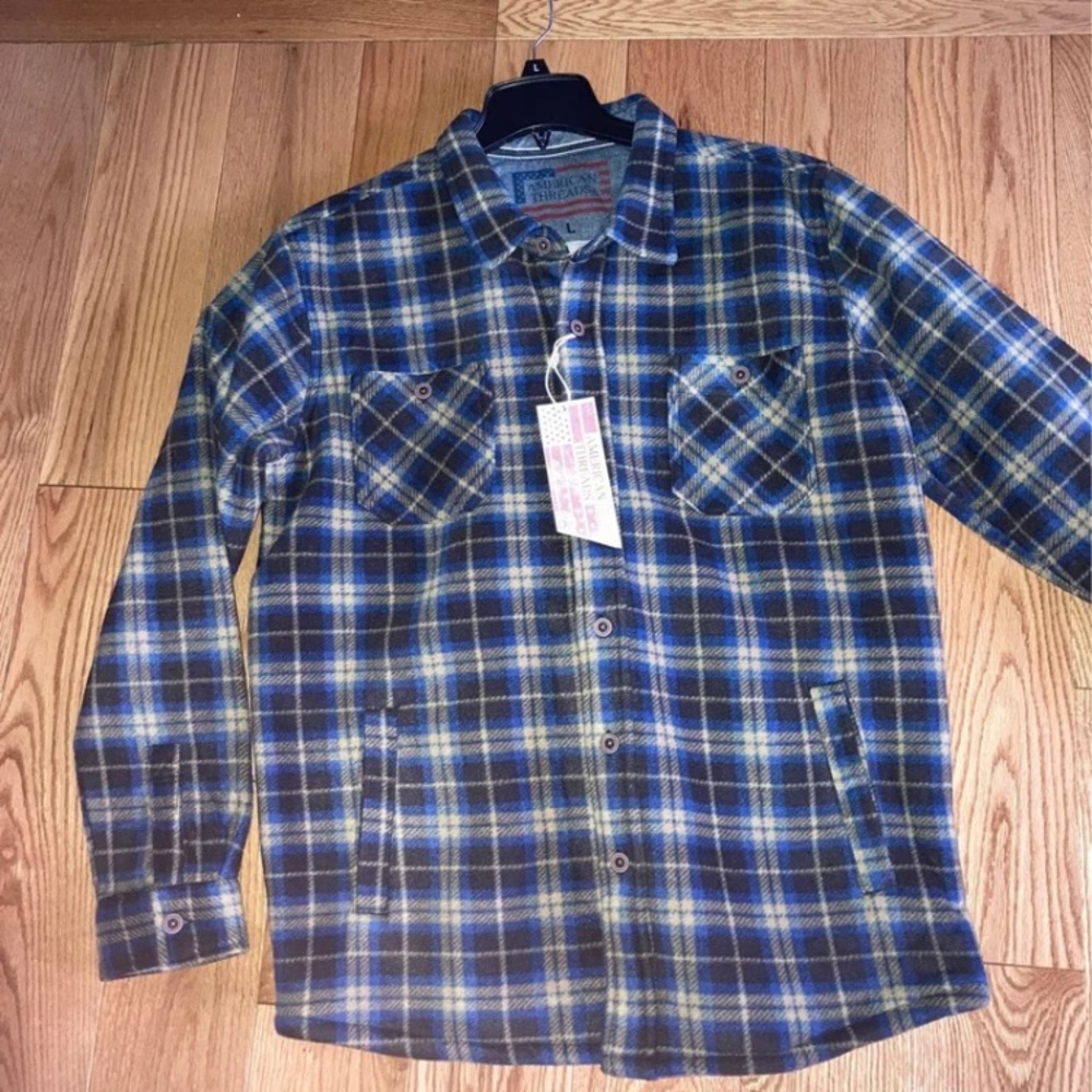 New men’s flannel coat